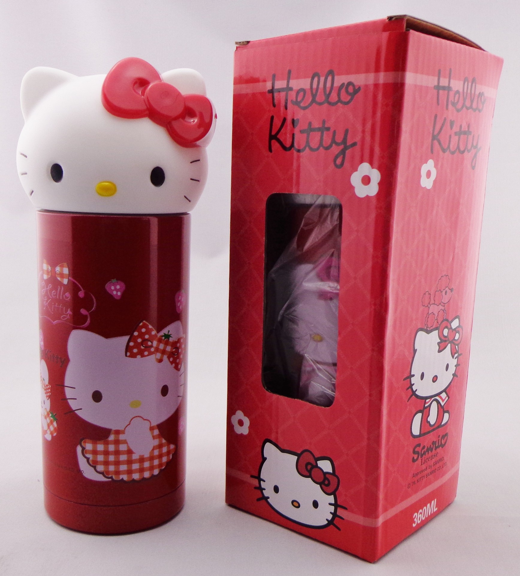 创意杯子 hello kitty凯蒂猫 可爱卡通大头kt猫保温杯 kitty杯
