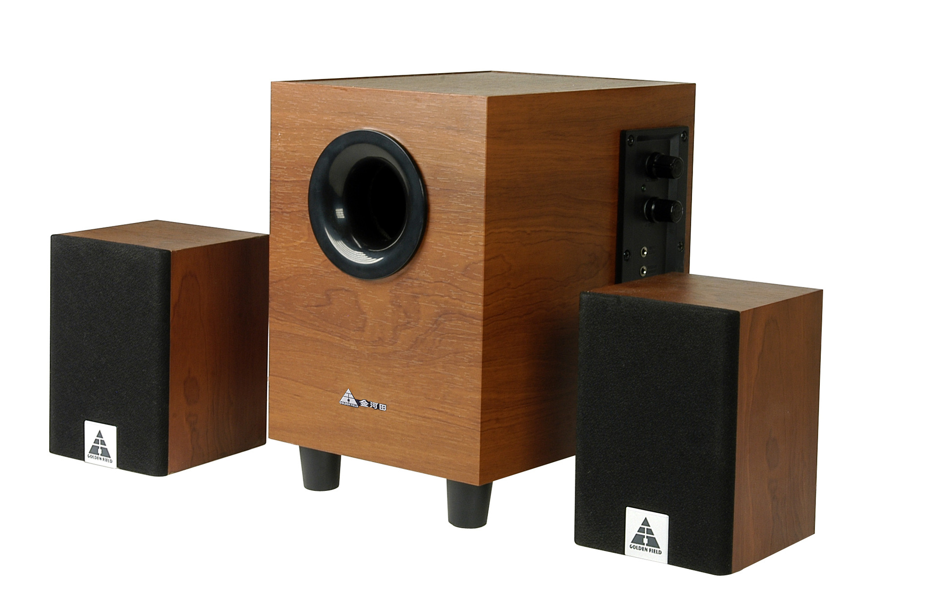 金河田q1低音炮有源2.1台式笔记本电脑音箱