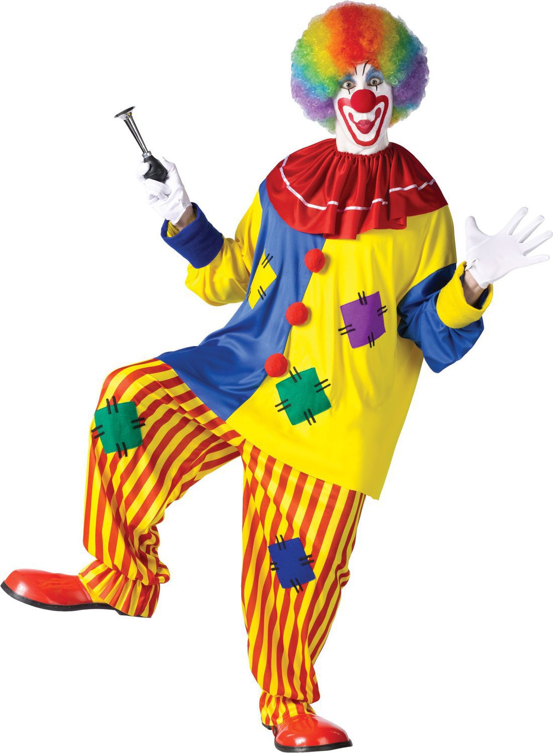 万圣节化妆舞会 魔术师表演 成人小丑服装 男士 搞笑服装 cosplay