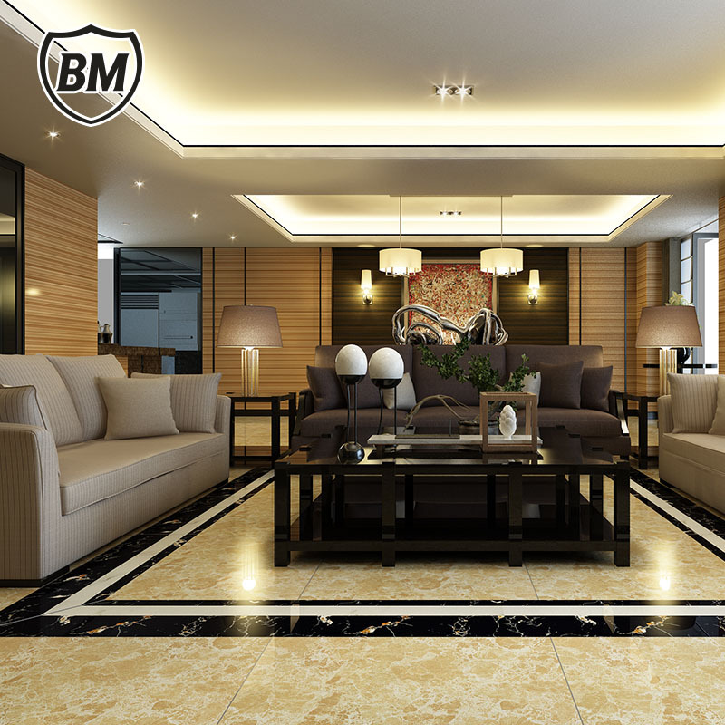 八马瓷砖浅啡 大理石瓷砖 全抛釉瓷砖 客厅地砖 工程地砖