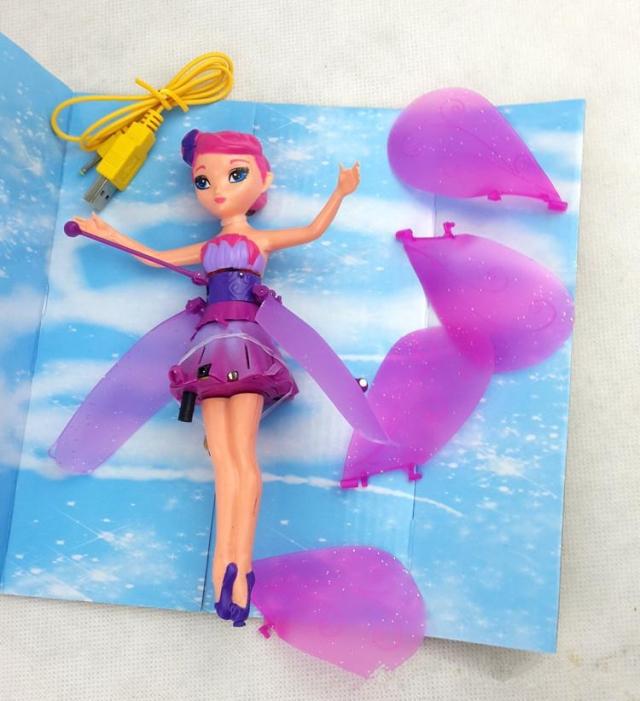 礼品益智玩具遥控感应飞天仙子 感应飞天小仙女 旋转小飞仙