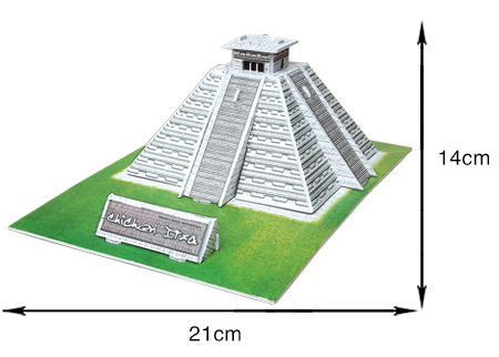 地摊热卖酷娃礼 迷你玛雅金字塔3d立体拼图 儿童益智玩具建筑模型