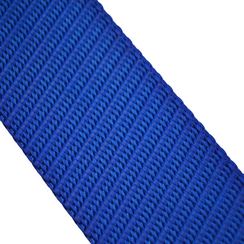 5cm 蓝色 耐磨抗uv高强100%坦克纹尼龙织带 户外高空作业缓冲带