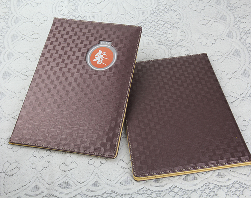 高档菜谱本定制酒店餐厅饭店a4活页点菜单夹酒水价目表封皮8035a