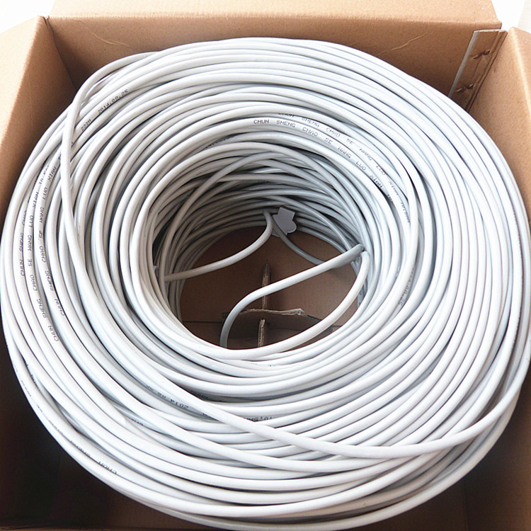 厂家直销 铜芯网络线 网线 室内弱电线 单屏蔽 双屏蔽均有