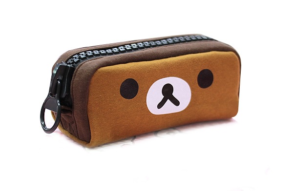 韩国正品 rilakkuma 轻松熊文具盒 学生铅笔盒