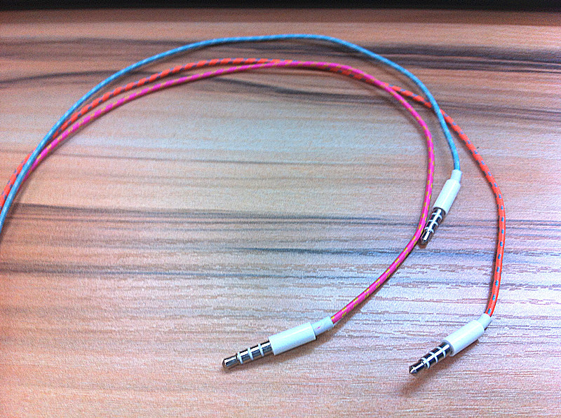 新款苹果手机耳机 编织线耳机 彩色带麦线控耳机 入耳式 手机耳机