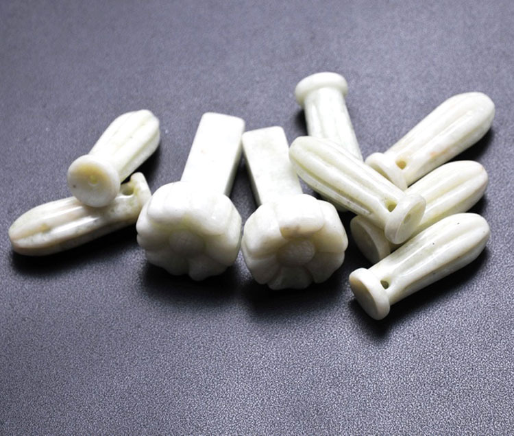 厂家直销琴枕 乐器配件 古琴琴枕 岫玉玉石琴枕餍足 天然玉石琴枕