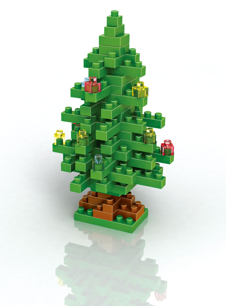 德国俐智loz积木小颗粒钻石缕慧拼插圣诞节系列圣诞老人9125热销-积木