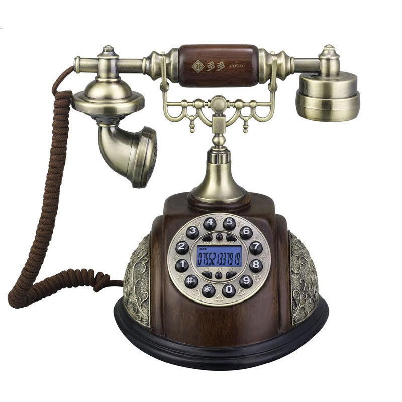 福多多 f018 仿古 电话机 复古式 时尚 彩灯 报号