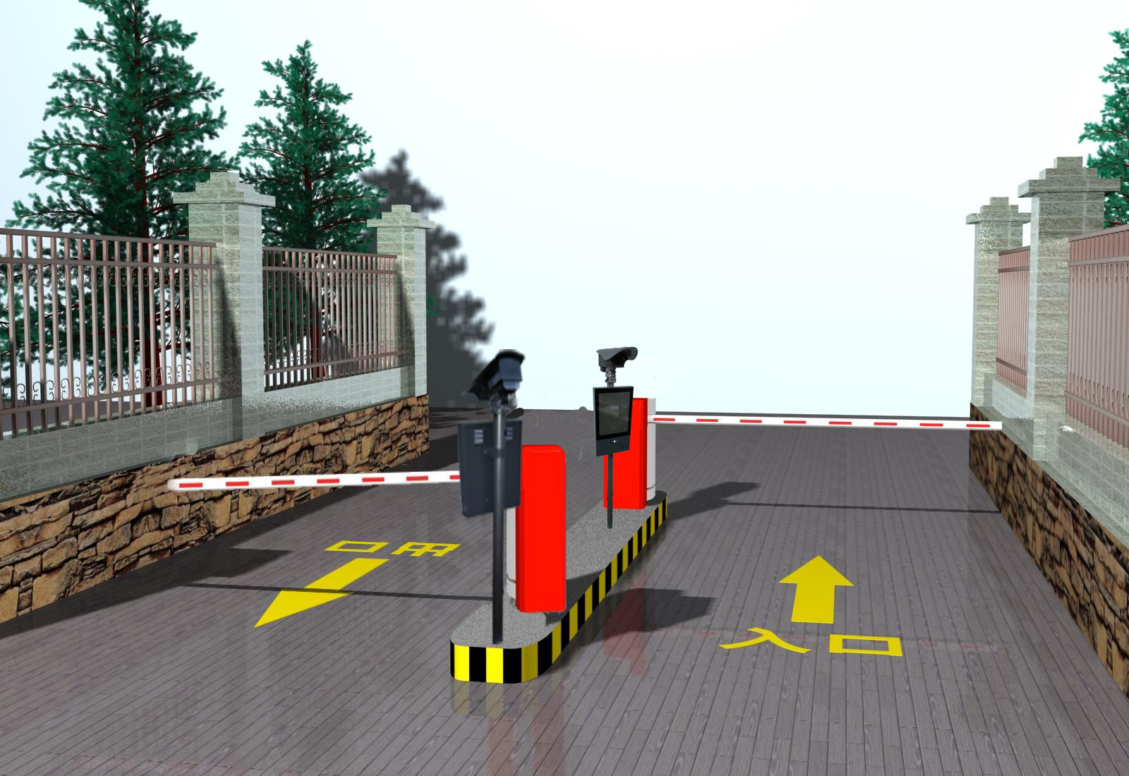 车牌识别 无卡停车场 停车场收费系统 智能停车