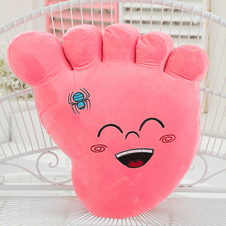 创意大脚板脚丫毛绒玩具午睡办公室家居抱枕儿童抱枕摆件搞怪