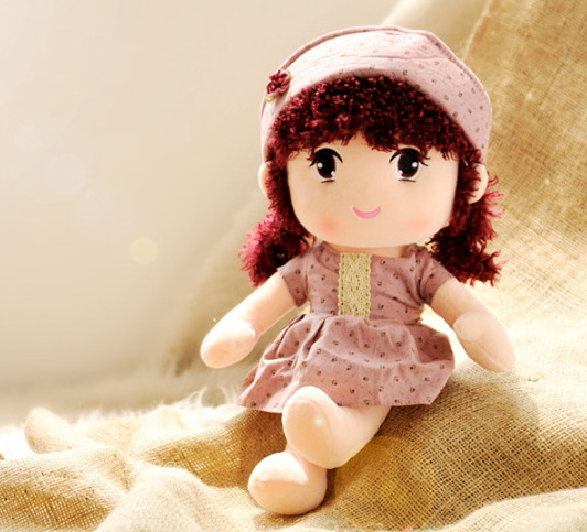 hpplgg小小公主布娃娃 可爱毛绒玩具洋娃娃 为小女孩设计儿童礼物