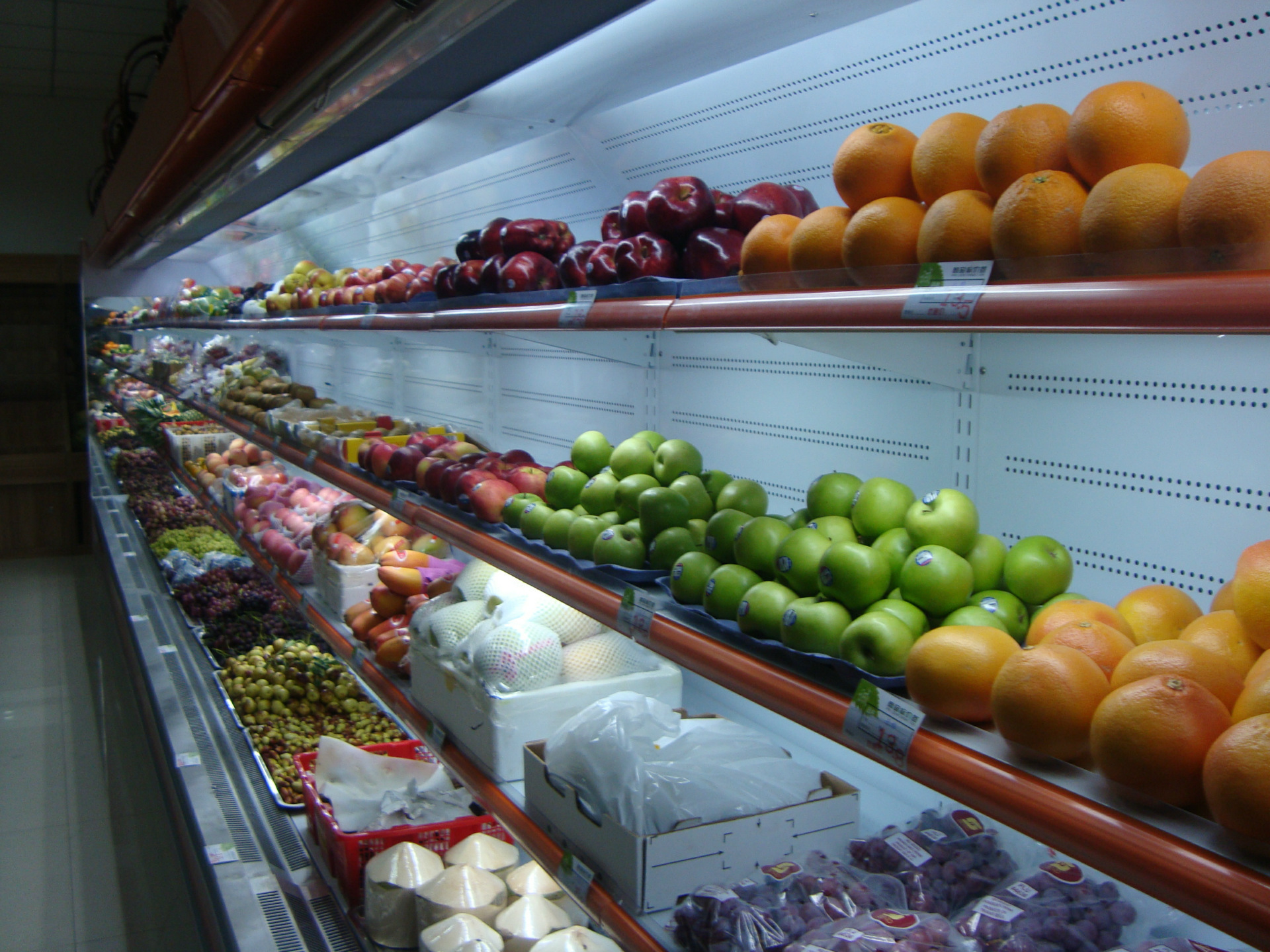 1米水果风幕柜/便利店冰箱/饮料冰柜/一体机水果/蔬菜柜