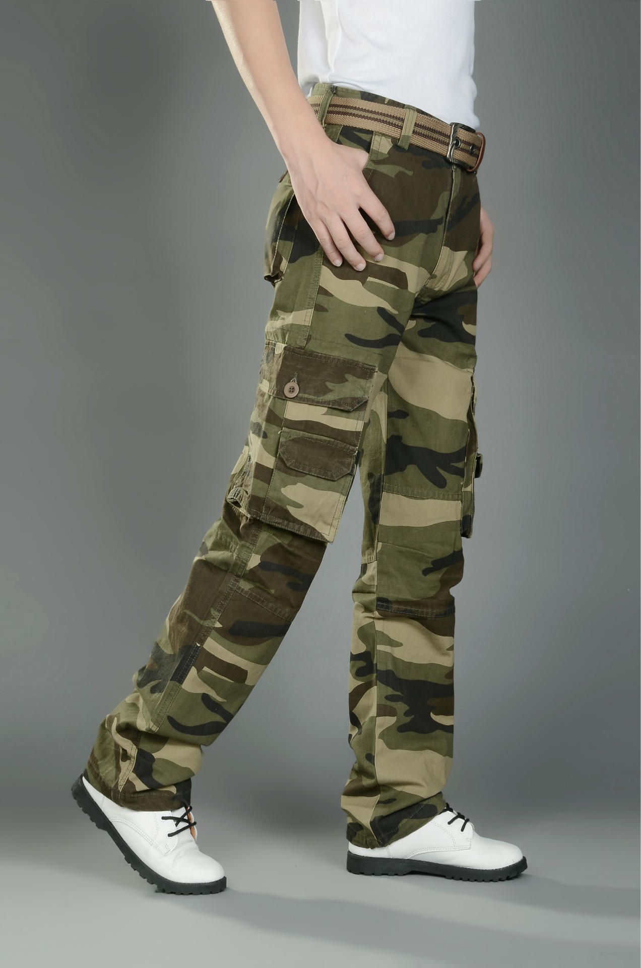 一件代发 新款战地海洋迷彩休闲男士工装裤 青年潮男旅游必备 潮