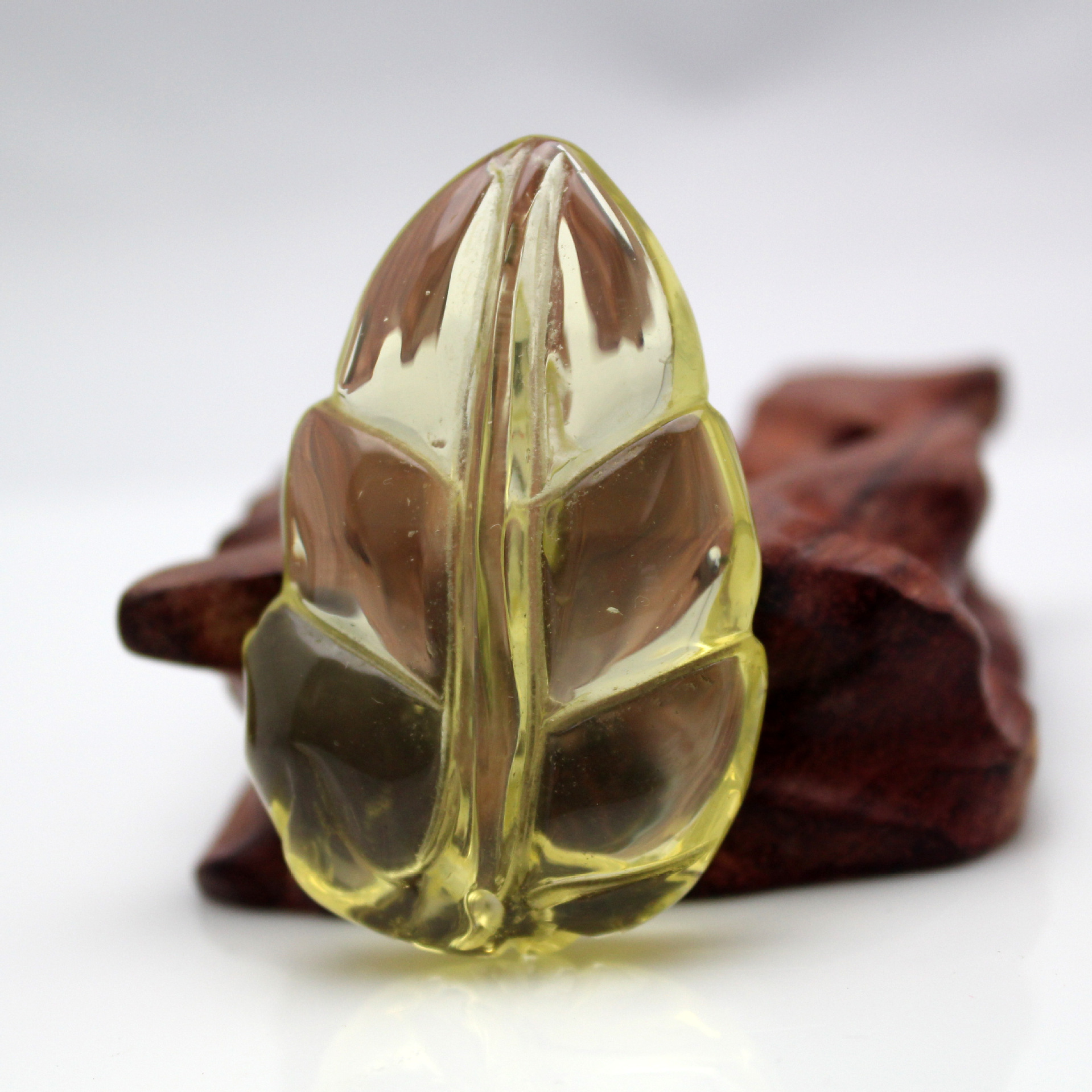 静雅 天然黄水晶叶子吊坠 阳光帅气招财致富 简单大方 bsdz0058图片