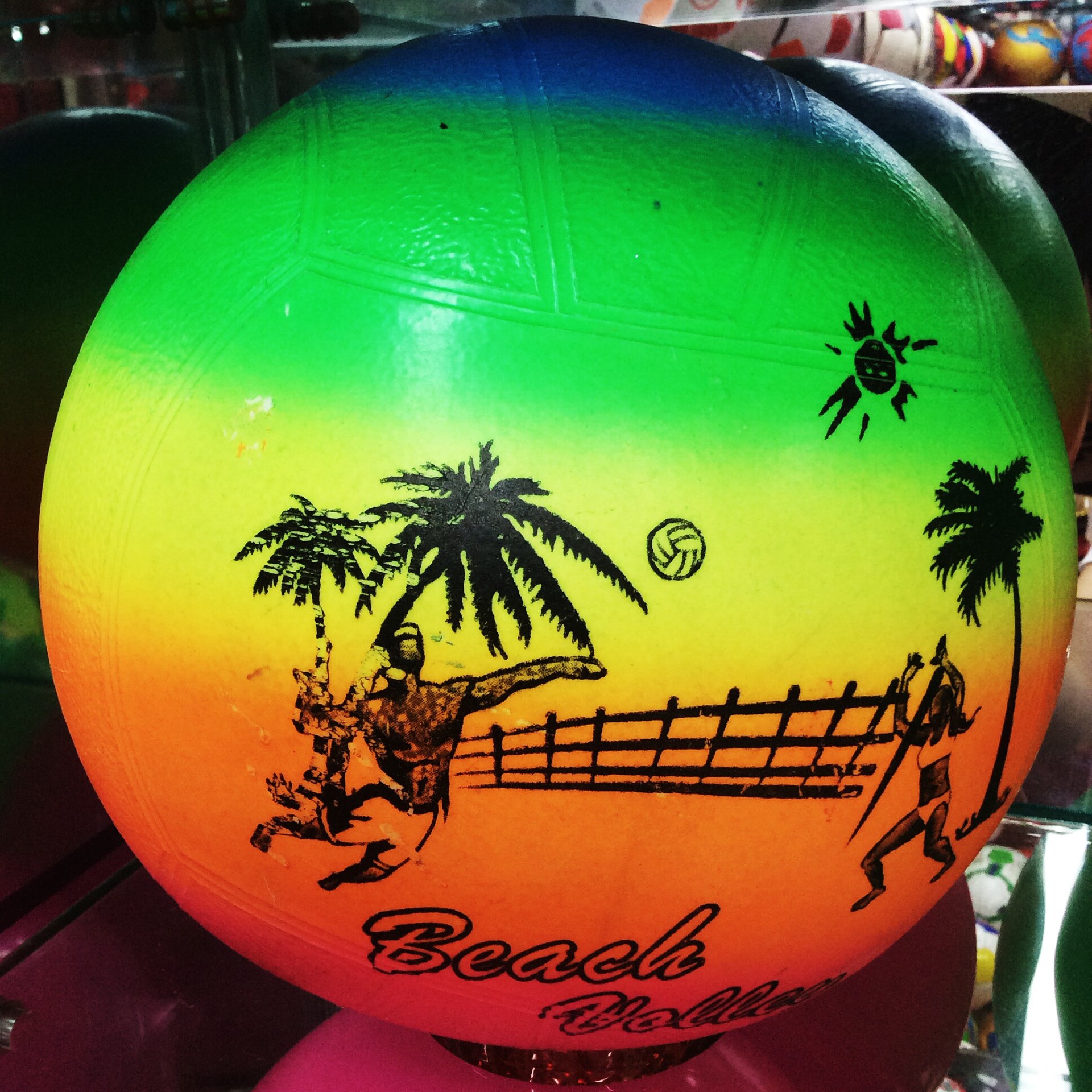 22cm沙滩排球 花色 beach volleyball