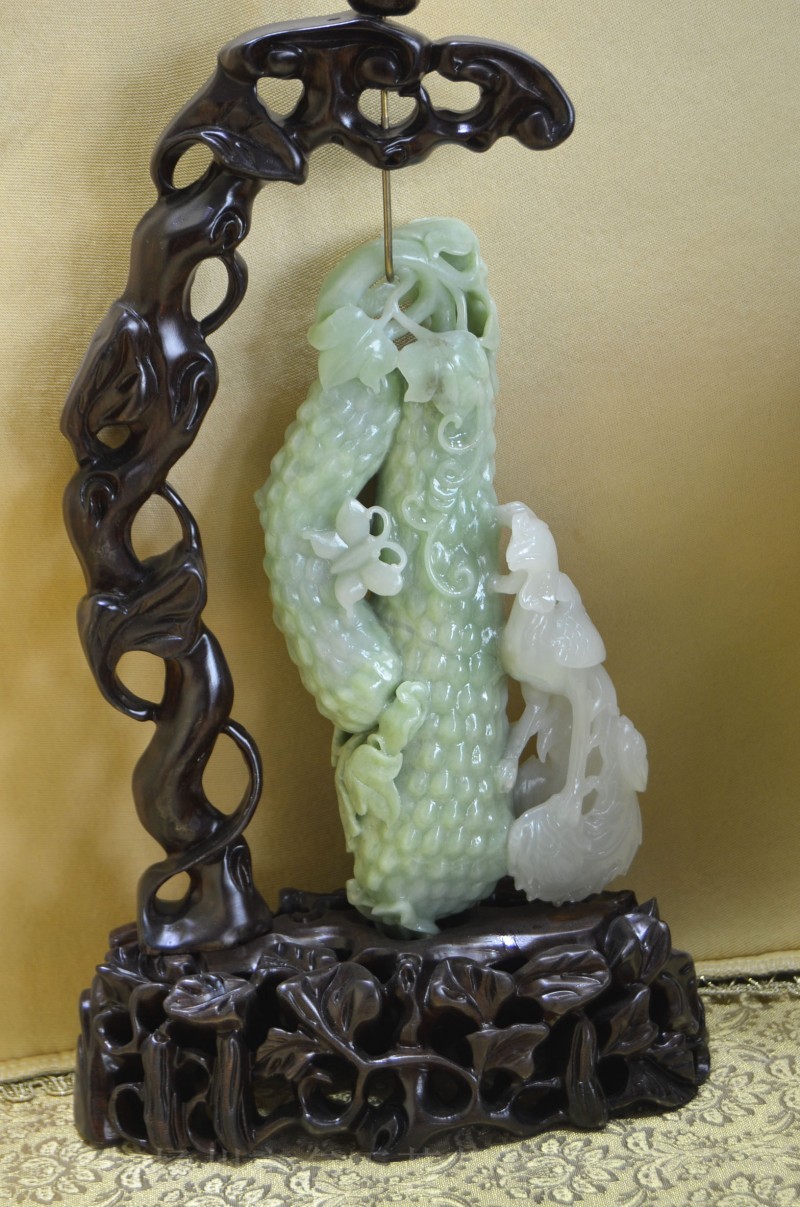 名玉荟萃珠宝 玉石黄瓜摆饰 精品加工 厂价直销