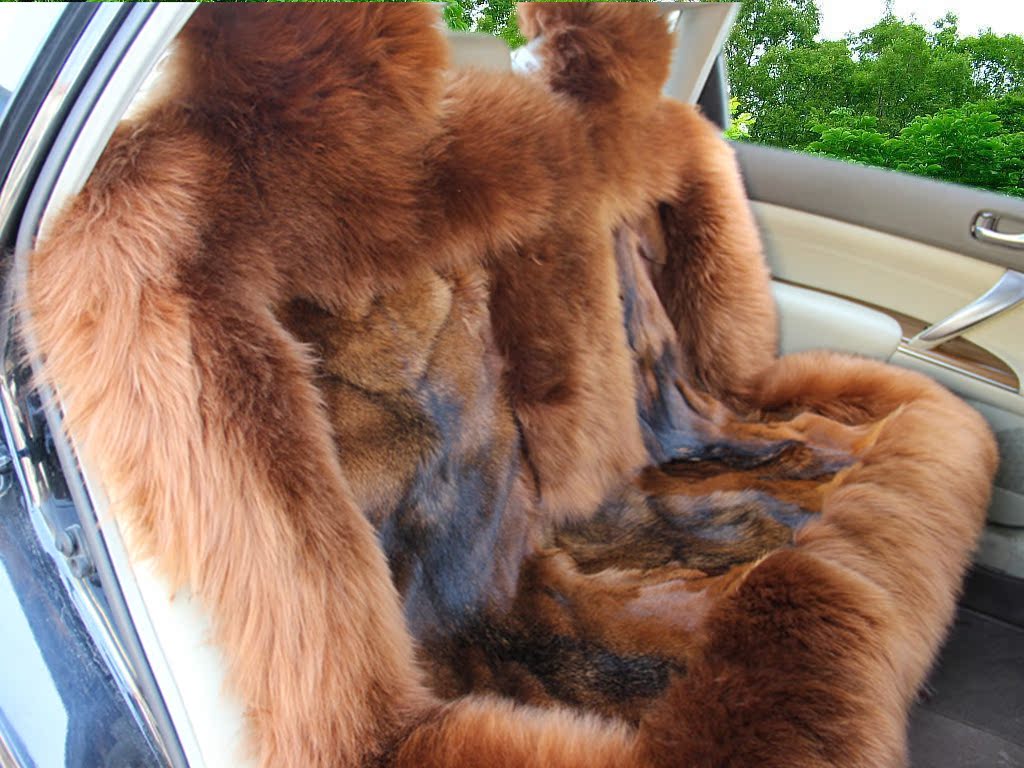 澳洲纯羊毛汽车坐垫 狼皮皮毛一体冬季座垫河北南宫加工厂家批发