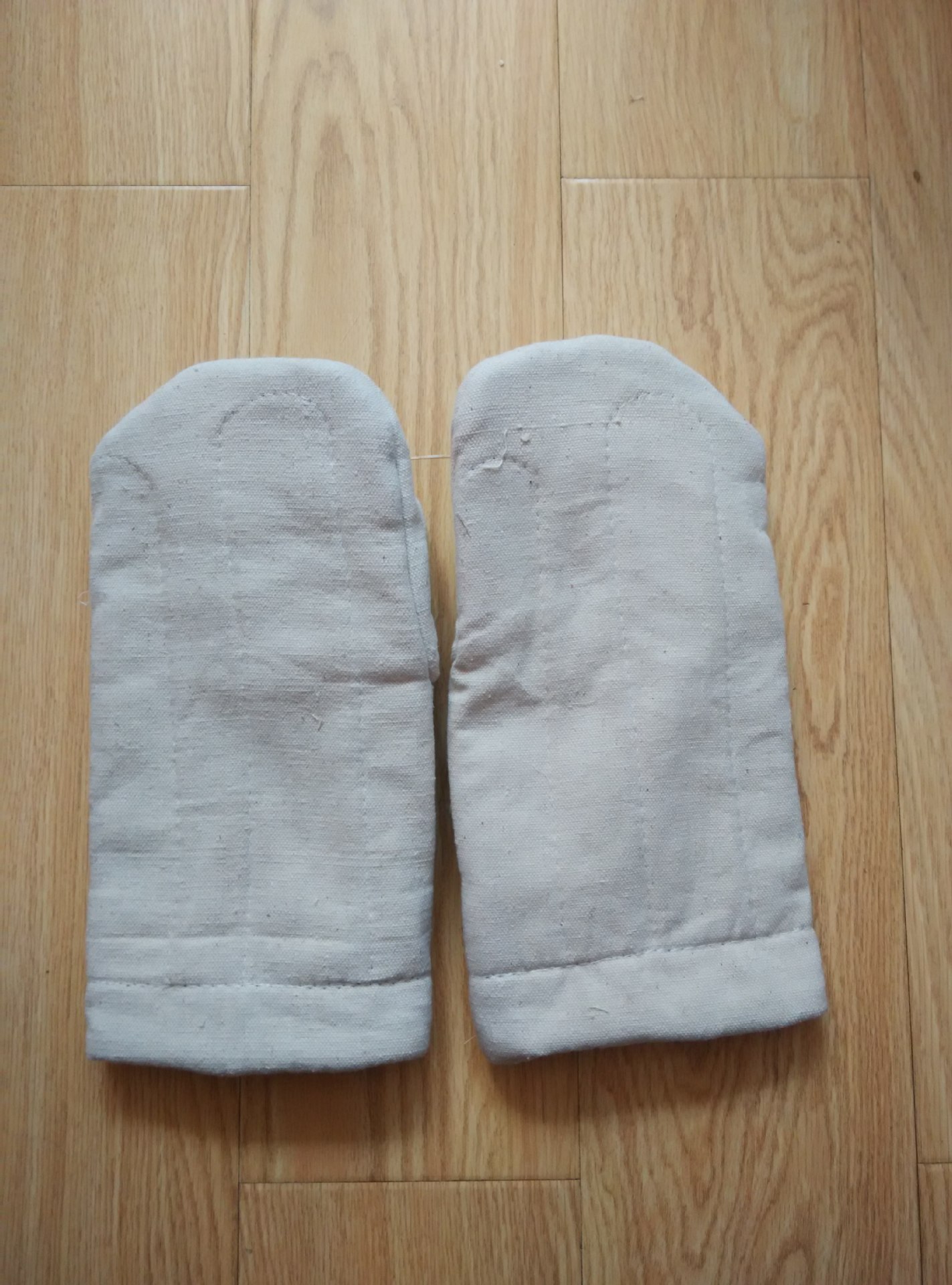 炼钢厂专用帆布劳保隔热连指手套焖子手套防烫耐高温