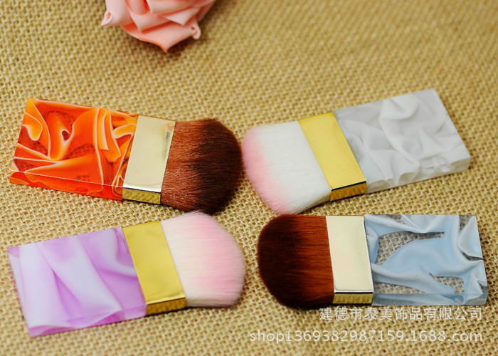 x-因素正品批发 高级优质腮红扁刷 阴影刷 化妆刷 复古颜色随机发