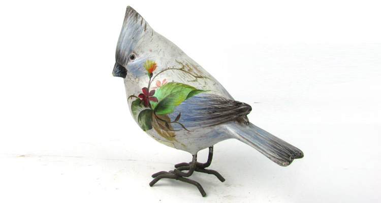 厂家直销 仿生小鸟 树脂工艺品 树脂小鸟 摆件