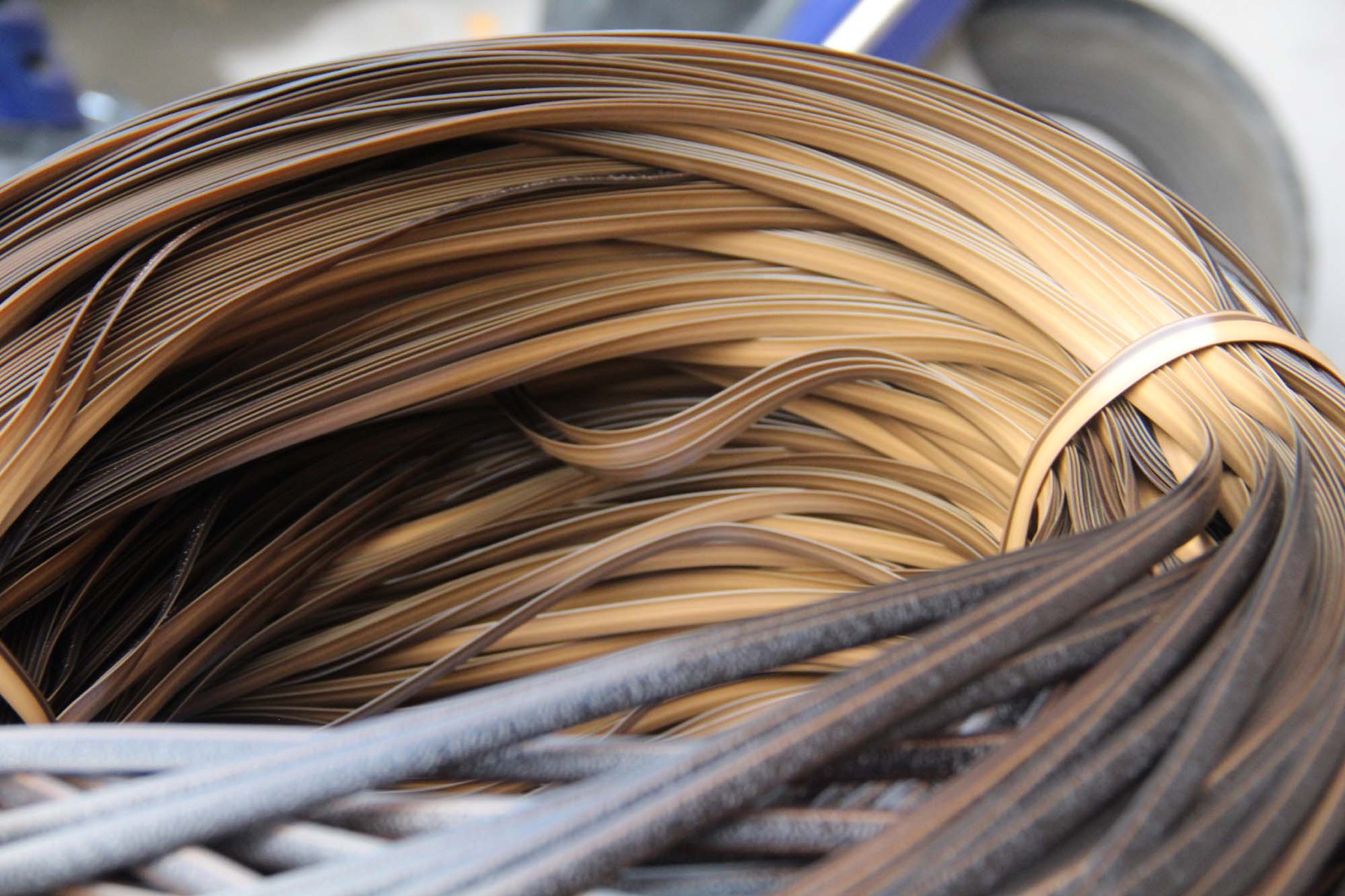 塑料藤压纹藤藤皮批发 塑料藤定做 厂家直销 工艺品专用藤条图片_10