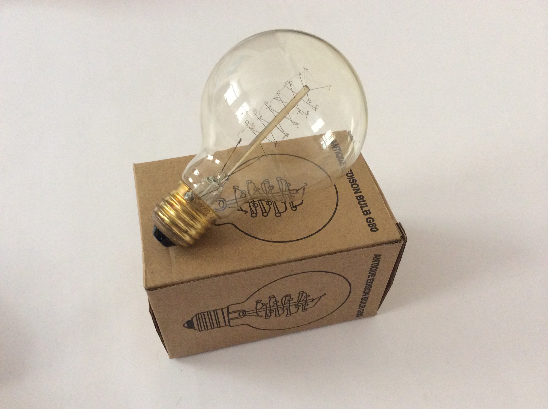 g80白炽灯球泡爱迪生灯泡 e27灯头 复古灯泡 厂家直销