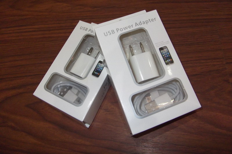 苹果4 iphone4手机充电头 usb足1a充电头数据线 二合一充电器套装