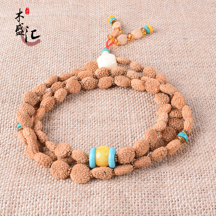 天然一瓣金刚菩提子72颗佛珠手链 金刚菩提手串 厂家直销驱邪