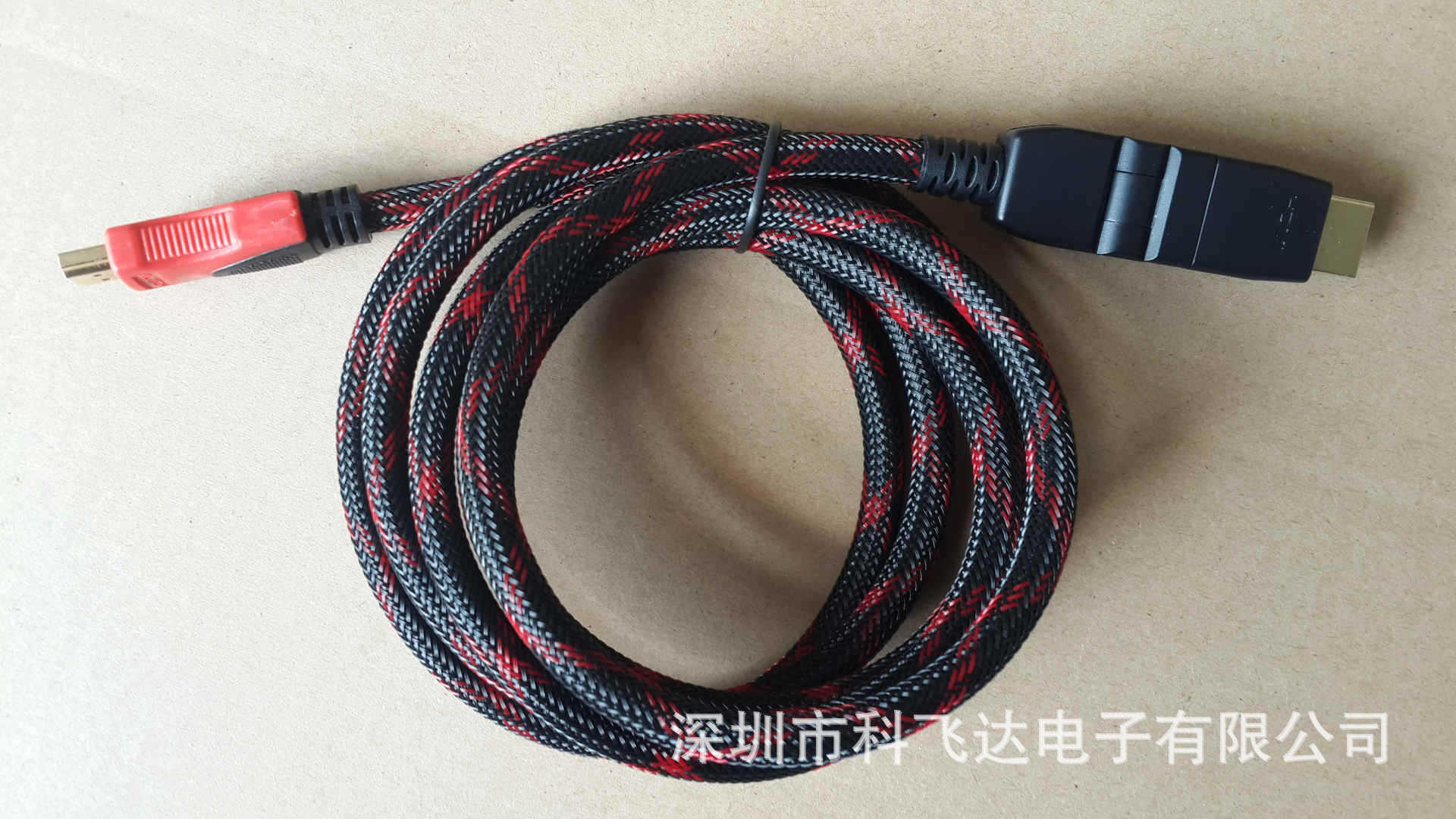 供应hdmi旋转接头高清线 hdmi a型直头转360°选择头 2米带网hdmi线