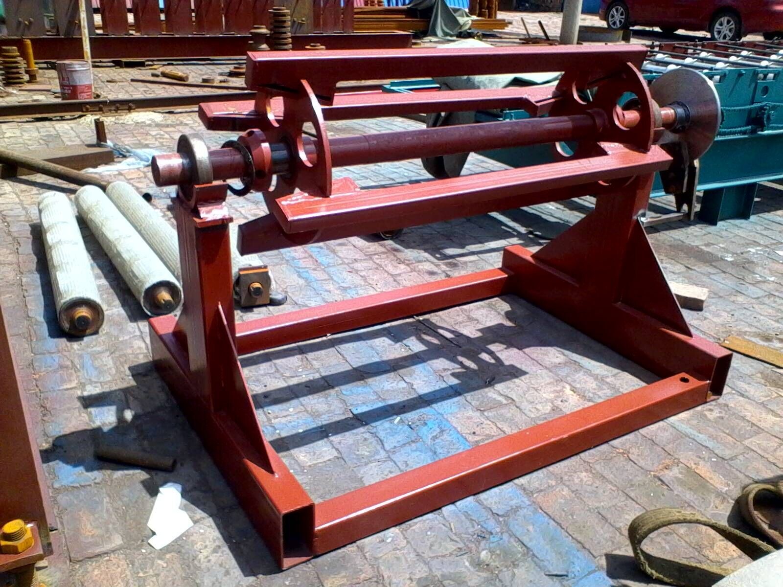 简易放料架_15涨芯放料架 彩钢卷镀锌卷专用放料