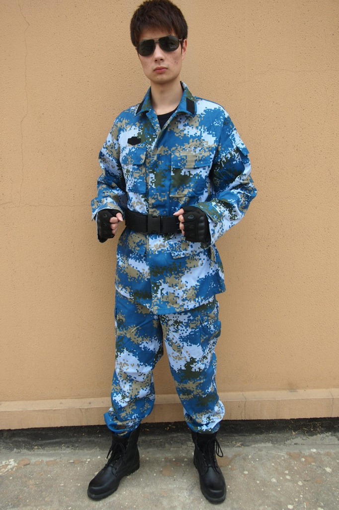 数码海洋迷彩服套装 通用迷彩服 特种兵 工作服07图片_6