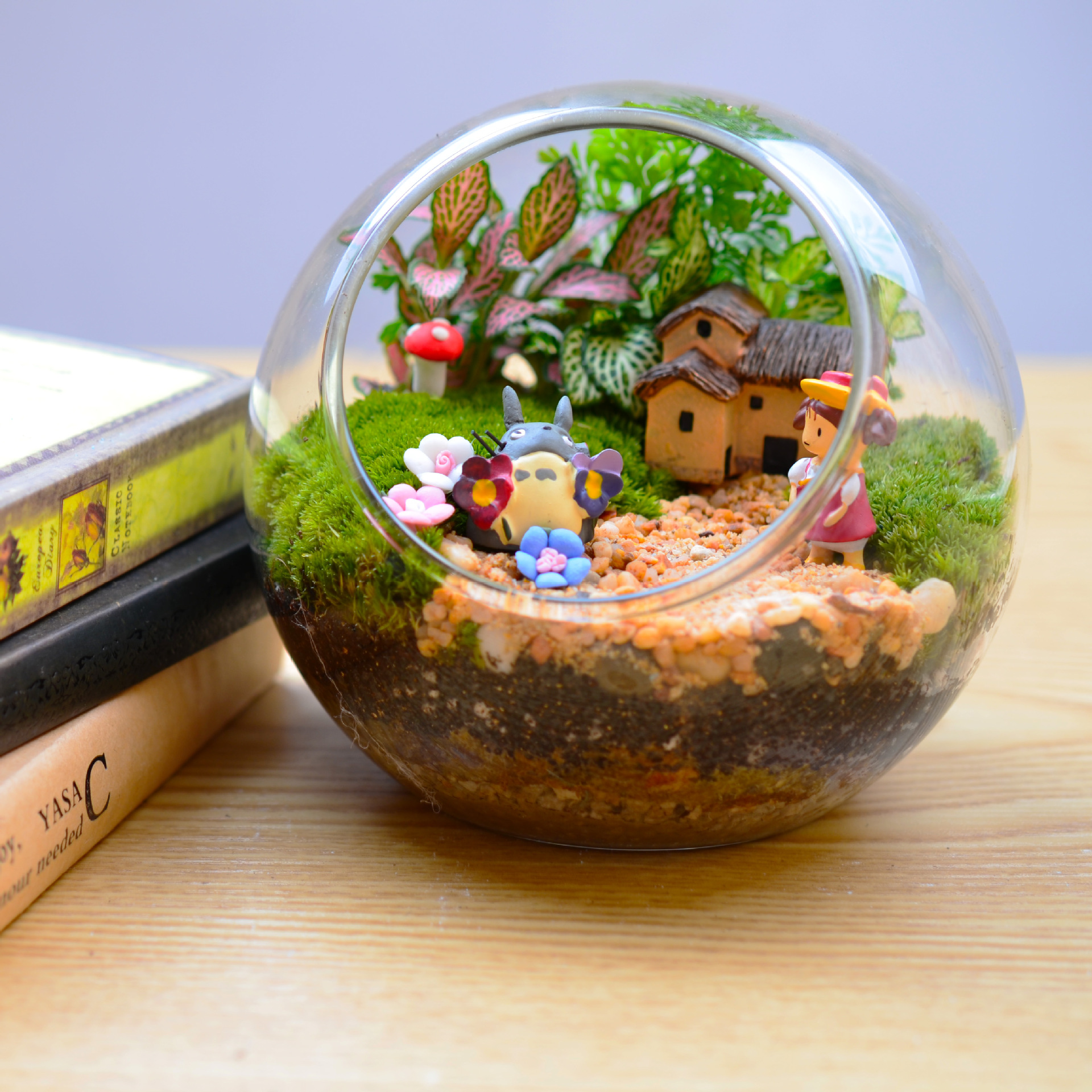 微景观生态瓶 斜口瓶 苔藓瓶_玻璃工艺品_列表网