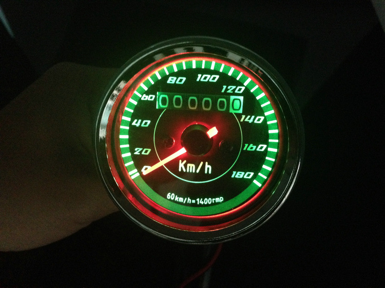 【赛普供应摩托车改装里程表 sp-206摩托车改装时速表 改装仪表】浙江