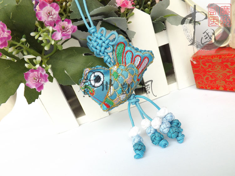 新款有球香包金鱼中国传统工艺平安符香包/手机挂件/手机礼品