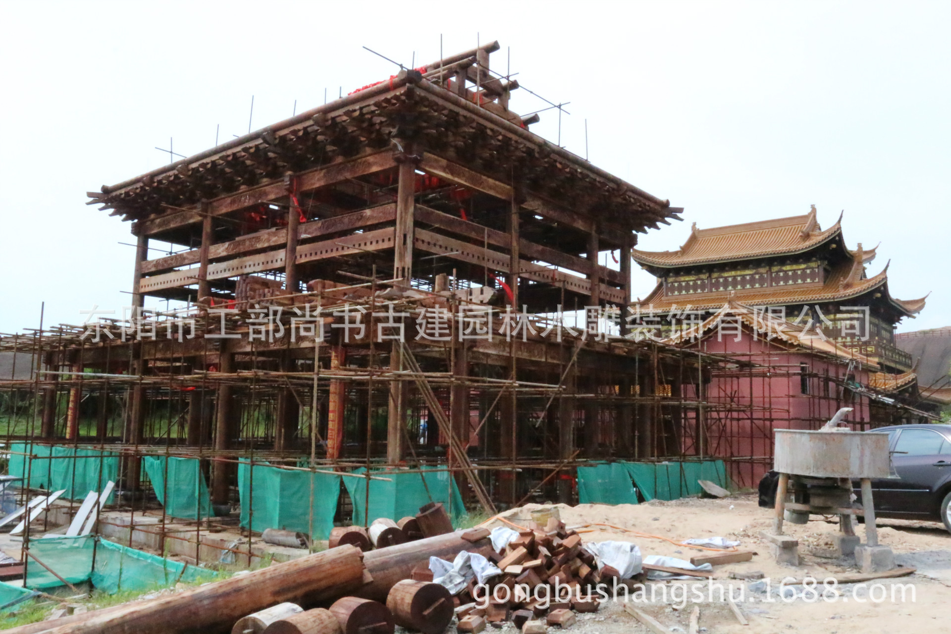 專業承接寺廟道觀宗祠仿古建築工程設計施工