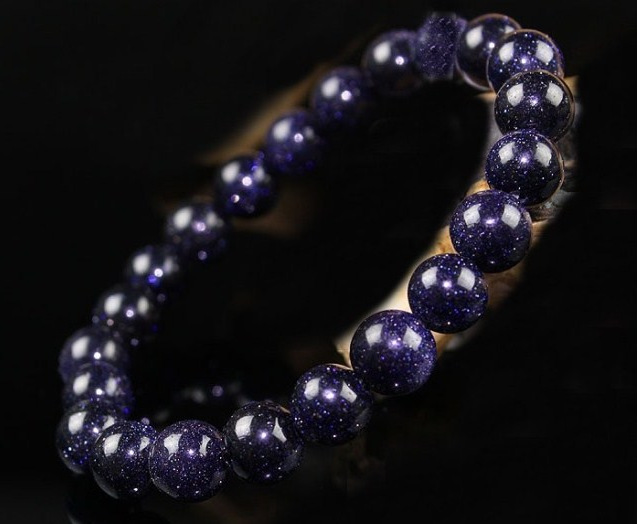 原宿星空手链 蓝砂石 聚财许愿石 镇定安神 情侣时尚饰品