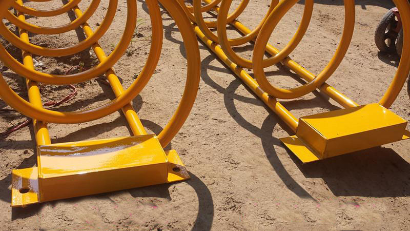 经销批发 加厚地笼自行车停车架 螺旋式摩托车停放架