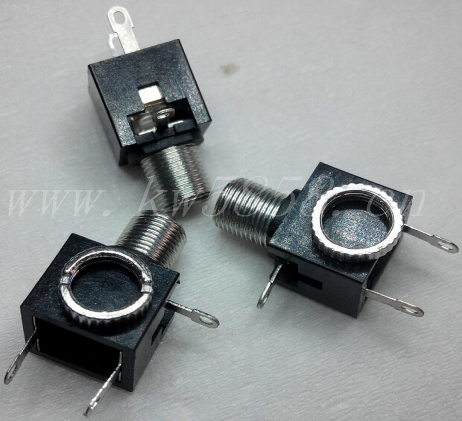 5音频插座pj-301m 带螺纹焊线3.5耳机插座 音频母座