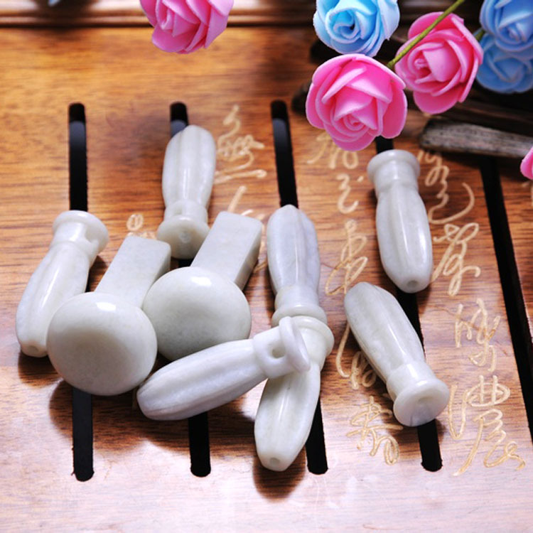 厂家批发七弦琴/古琴配件岫玉玉石琴枕 天然精美玉石古琴琴枕餍足