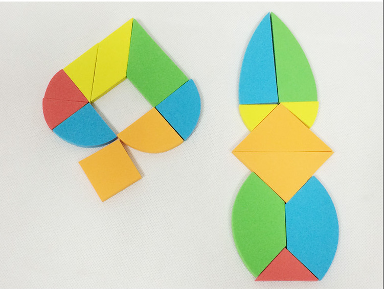 儿童手工diy 拼图拼板 百变巧板eva拼图 拼图拼版批发