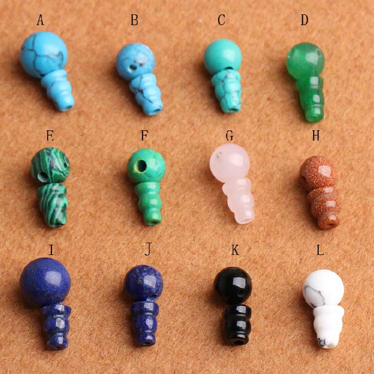 108颗佛珠手链diy配件天然三通佛头饰品手工材料串珠批发