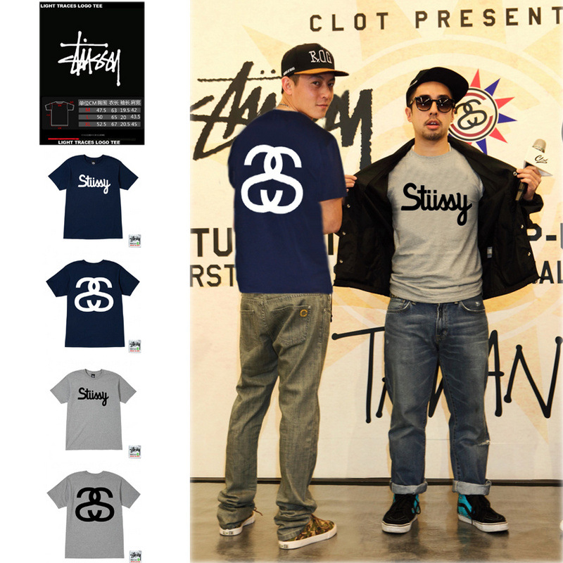 斯圖西 stussy 經典 世界巡遊 情侶純棉短袖t恤