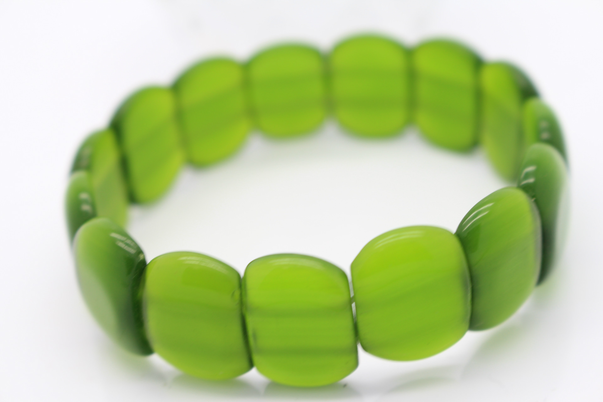 小额批发地摊热卖小商品 女款猫眼石手链 绿色猫眼手链 支持混批