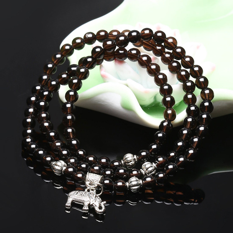 茶水晶有放射性,能量