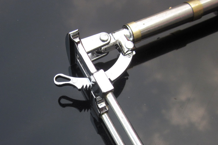 1米不锈钢鱼竿支架 专利升降 插地钓箱钓椅多功能带夜光防护片