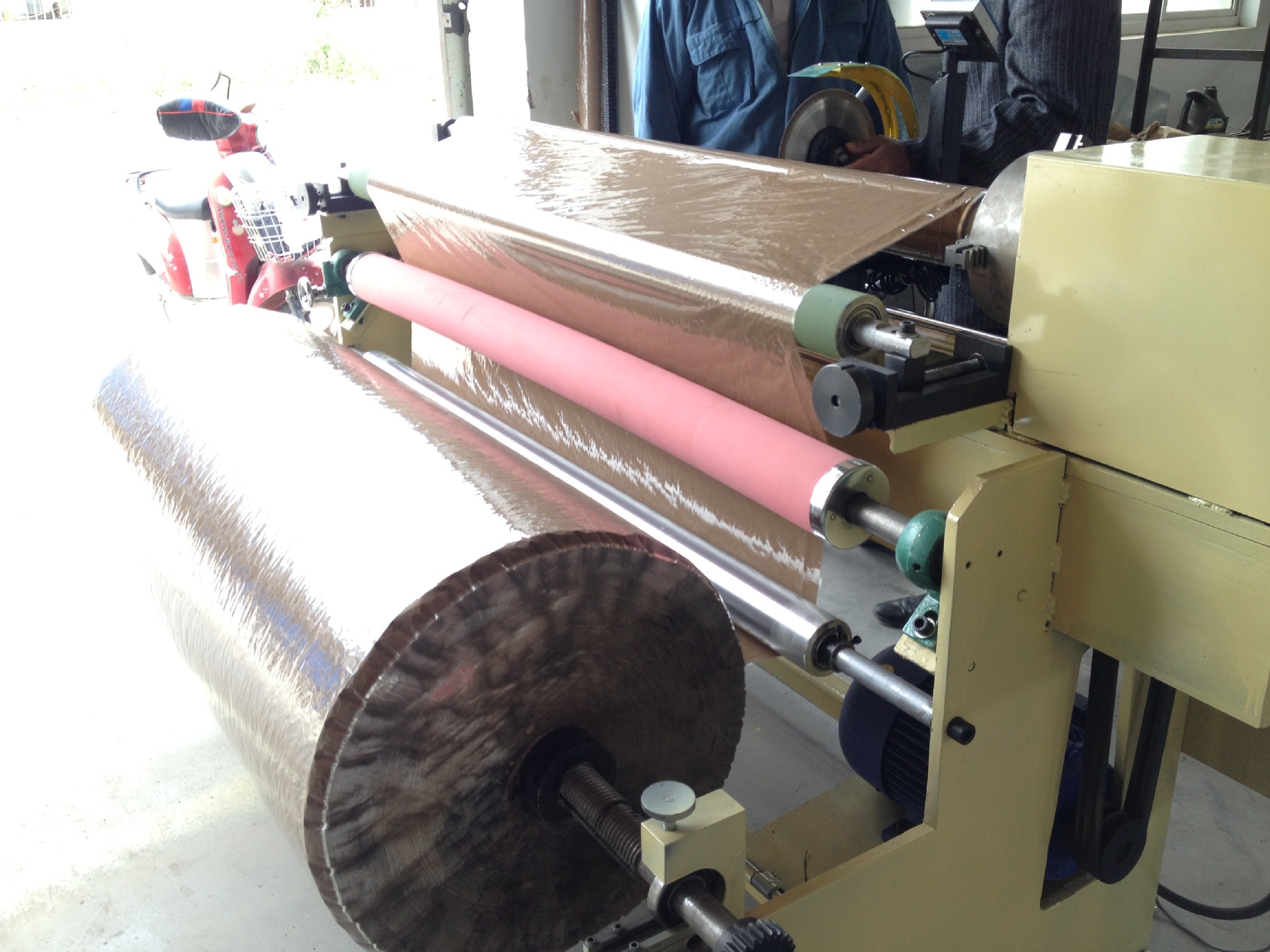 手动复卷裁切机 带数显复卷裁切为一体 胶带复卷机 纸类裁切机图片_23