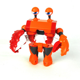 混批/批发 正版 灵动创想益智变形玩具快乐酷宝新品 巨蟹酷宝7508