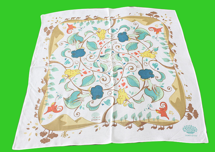 innisfree悦诗风吟eco 官纯 李敏镐 珍古道尔设计款手帕包邮